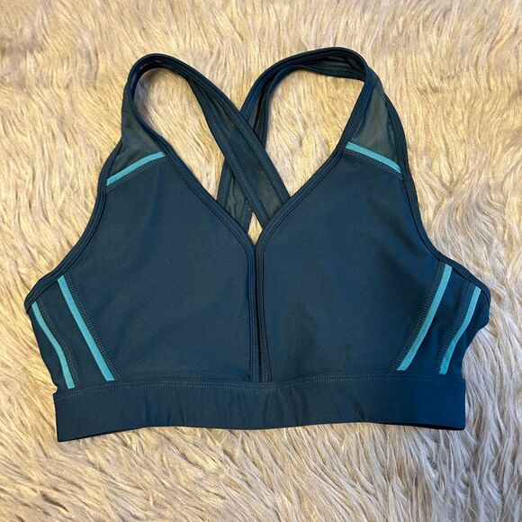 Avia Wirefree Sports Bra Womens Size Medium (8-10) Crossback Wireless‎ Pull Over - Picture 1 of 6